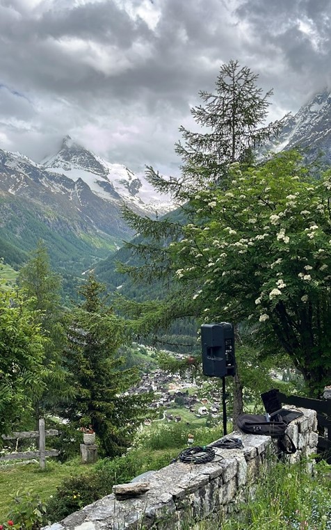 Enregistrement sonore et test de diffusion, Val d’Hérens (2025)
Photo: Romain Iannone