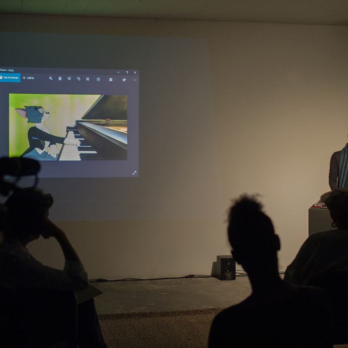 Omar Adel (Master)
The Cat Concerto and The Hegemonic Struggle, lecture-performance, 20', 2020
Omar Adel est actuellement basé entre le Caire (Egypte) et Berne. Il travaille sur la vidéo, le son, la photographie, le design, le codage et les instances performatives. Omar Adel (Master)
The Cat Concerto and The Hegemonic Struggle, lecture-performance, 20', 2020
Omar Adel est actuellement basé entre le Caire (Egypte) et Berne. Il travaille sur la vidéo, le son, la photographie, le design, le codage et les instances performatives.