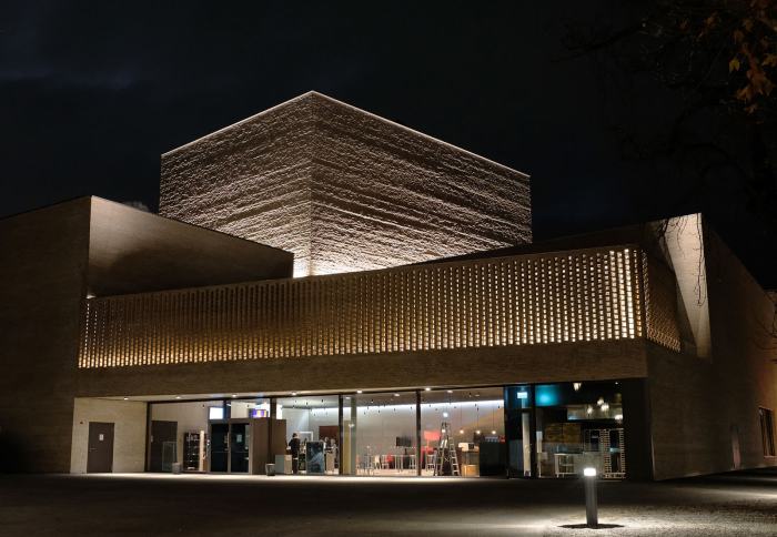 Théâtre de Carouge:  photo du bâtiment terminé (2022)