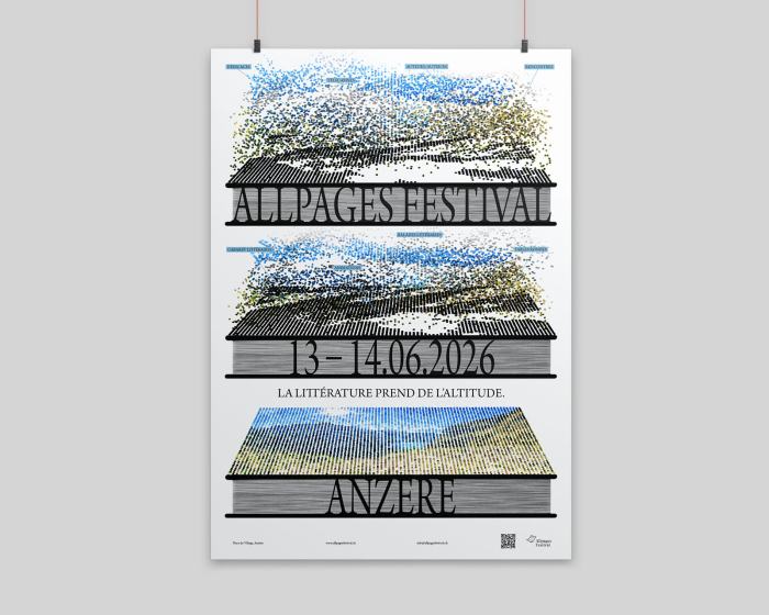 Elise Carron, affiche pour le festival de littérature Allpages