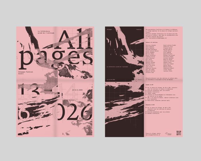 Lucien Torrent, proposition d’identité visuelle pour le festival de littérature Allpages